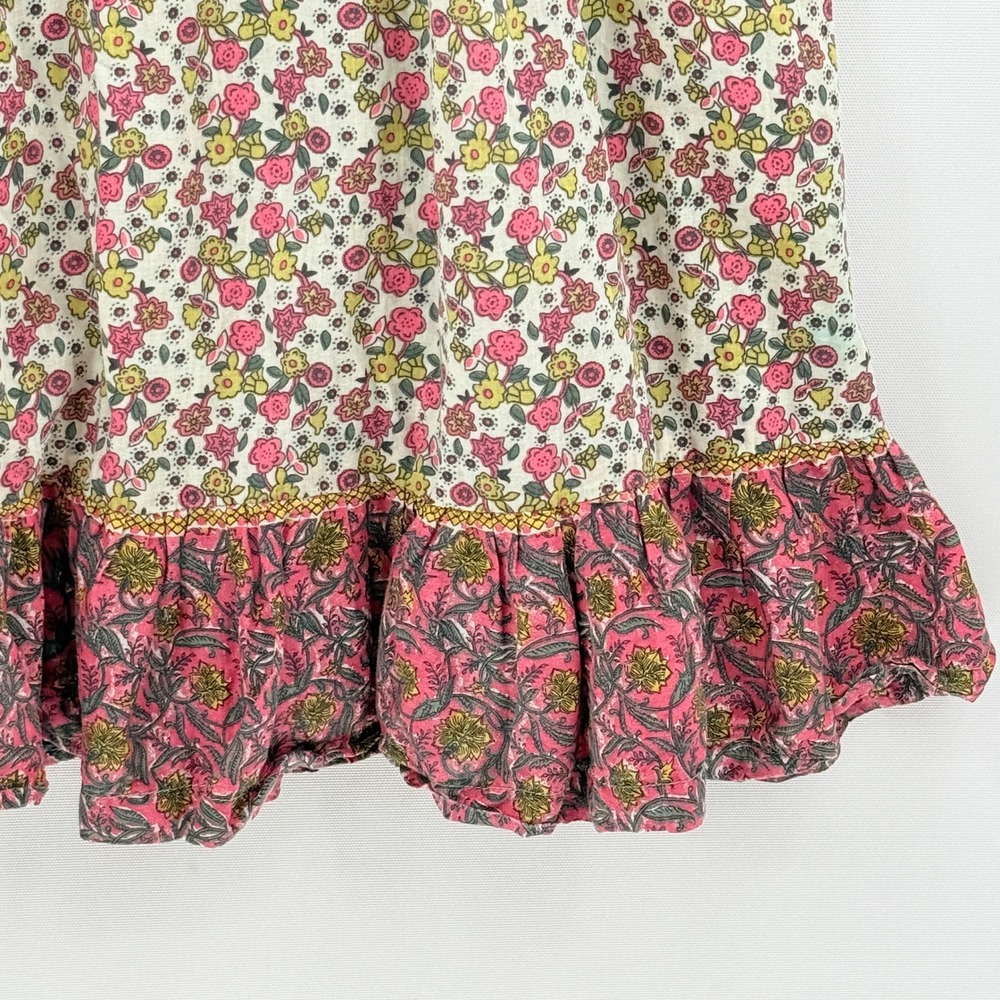 Natural Life Floral Babydoll Dress Womens Medium Pink Boho Cottagecore Peasant - Picture 3 of 8